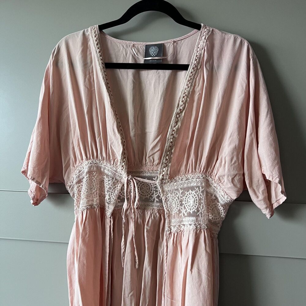 Vince Camuto Pink Lace-Trim Swim Coverup PRICE FIRM! - Picture 3 of 12